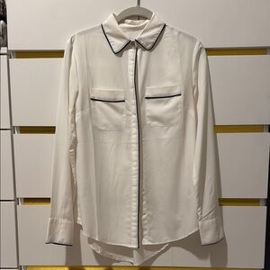 A New Day White Button Up Blouse - Size XS - NEW WITHOUT TAGS